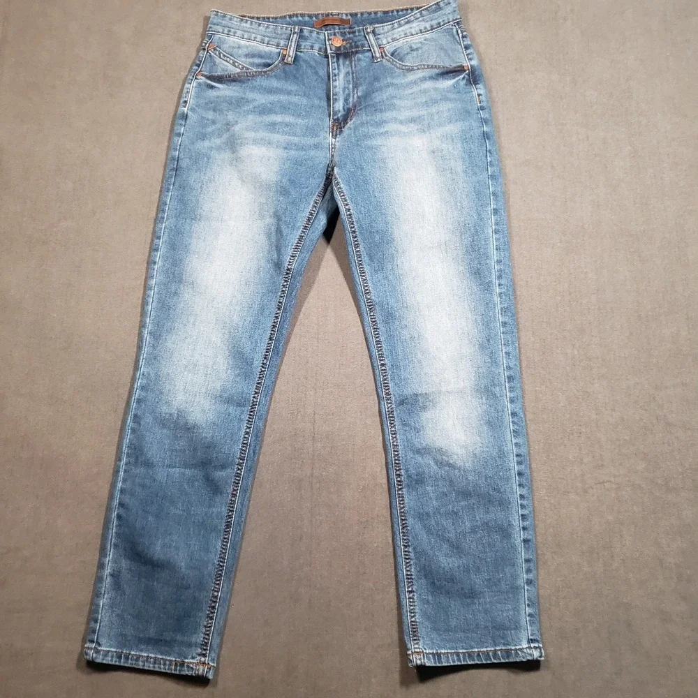 French Connection Savile Slim Fit Jeans Mens W30 L30 Blue Medium‎ Wash Denim
